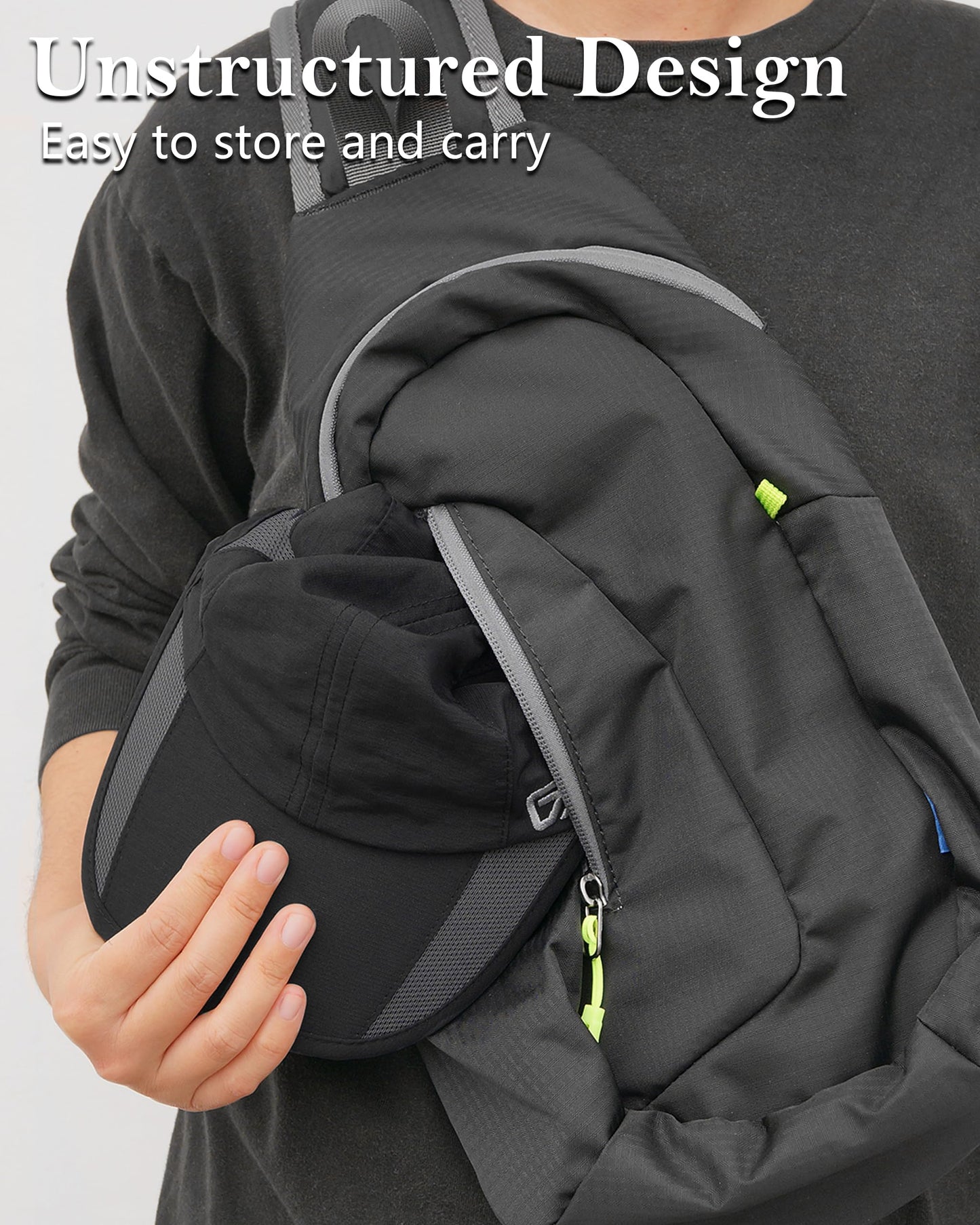 GADIEMKENSD Outdoor Men's Running Hat Cooling Womens Summer Baseball Cap UV Sport Mesh Trucker Dad Hats Quick Dry Breathable Unstructured for Camping Fishing Hiking Black L