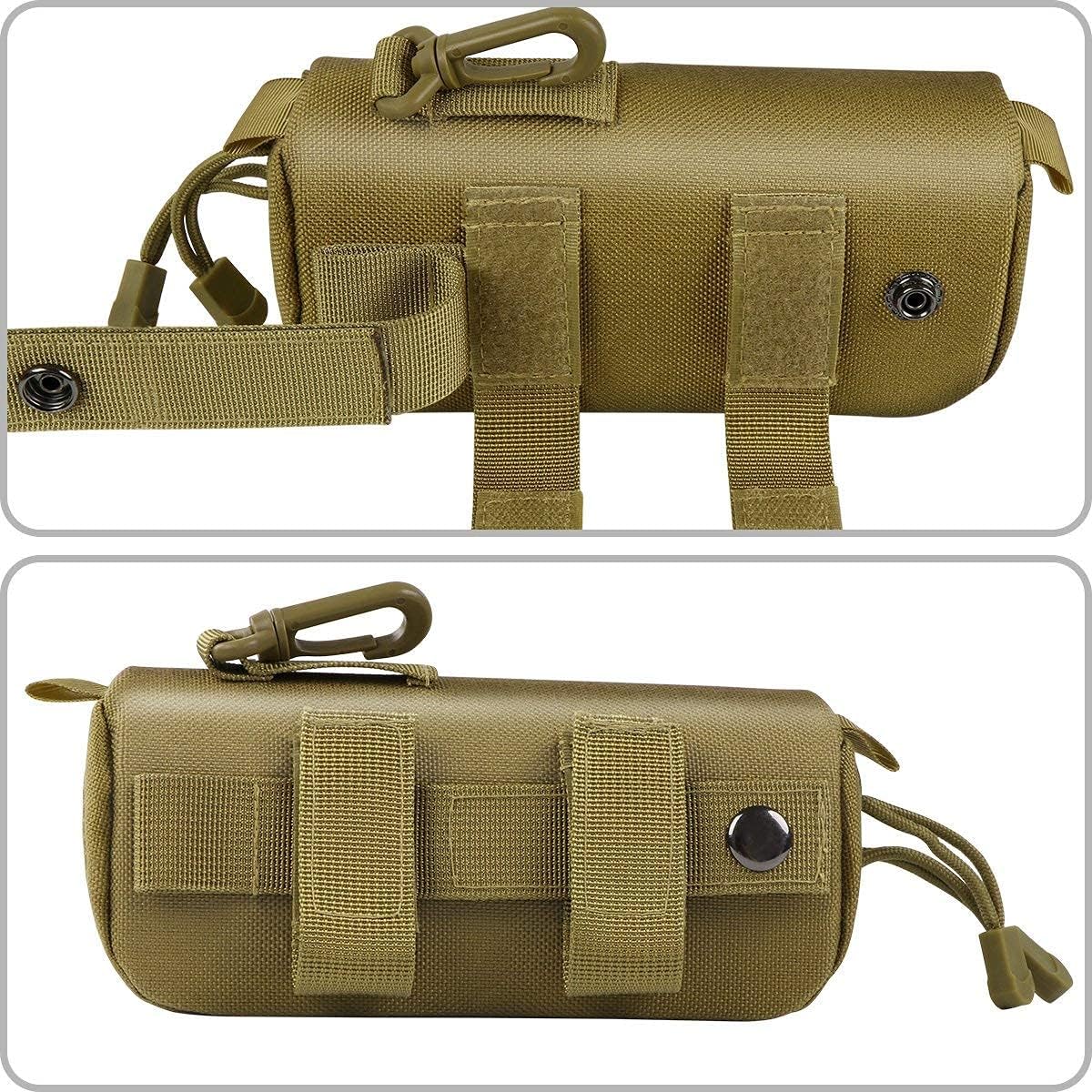 IronSeals Extra Large Tactical Molle Sunglasses Case Anti-Shock Semi-hard Clamshell Glasses Case, X-Large