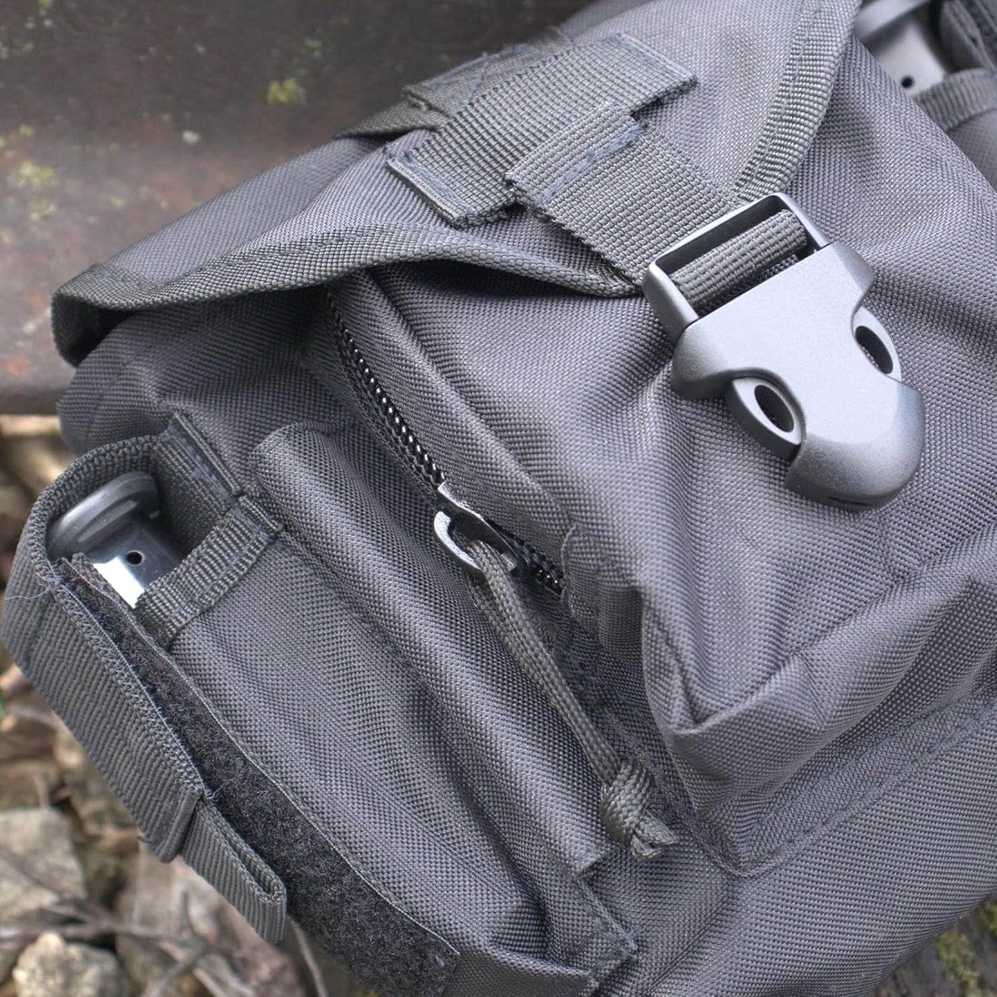 FOX OUTDOOR PRODUCTS Advanced Tactical Dump Pouch |Compact MOLLE Ammo Pouch with Mag Storage, QR Buckle & Reinforced Bottom