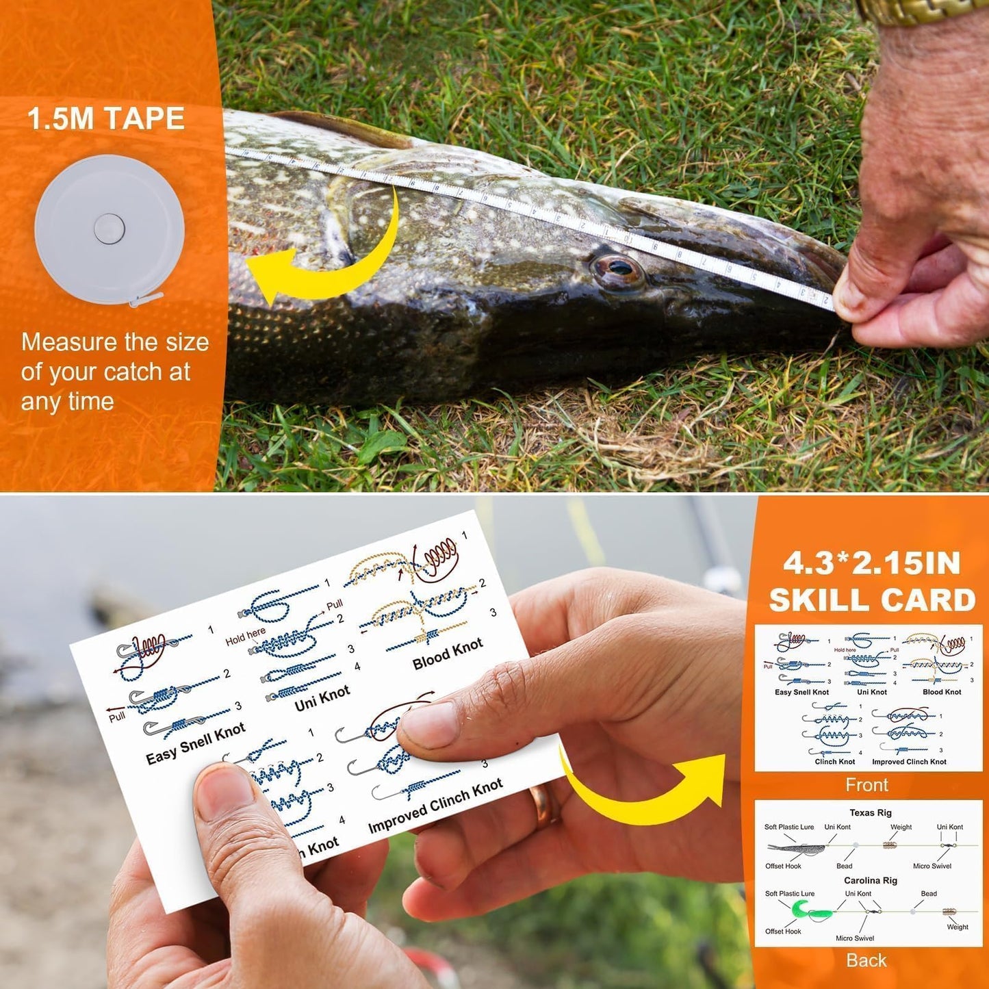 Fishing Lures Kit for Freshwater Tackle Box Kit for Bass Trout, Fathers Day Dad Gifts for Men Dad Husband Boys Beginner, Bait & Other Accessories Fishing Gear Gifts Ideas 105pcs Black