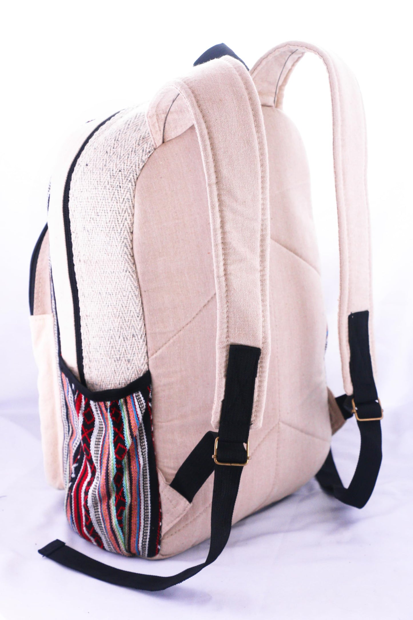 Anitya Hemp Backpack, Multi-Functional Pockets, Eco-Friendly, Unisex, Hiking Daypack, Durable Rucksack (AHLB08)