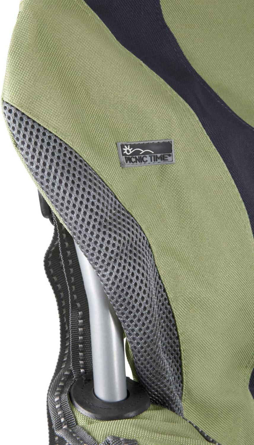 Picnic TIME Reclining Camp Chair, Beach Chair for Adults, Sports Chair with Carry Bag