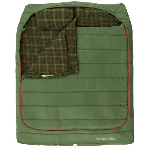 Naturehike 0 Degree and 40 Degree Flannel Two Person Sleeping Bag with Pillows for Adults, Couples & Family, Doublewide Double Sleeping Bag 2 Person for All Seasons Camping Hiking Backpacking