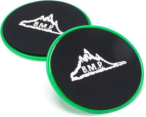 Black Mountain Products Core Exercise Sliders Gliding Discs (Set of 2), Black