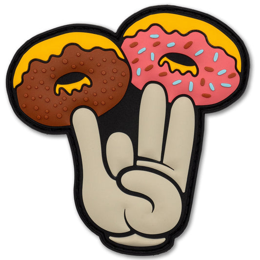 'Shocker Donuts' Funny PVC Patch: Custom Patches - Tactical Hook Backed Patch for Morale Patch Collectors, Military, Meme Lovers, The Shocker, Meme 3D PVC Patches Tactical