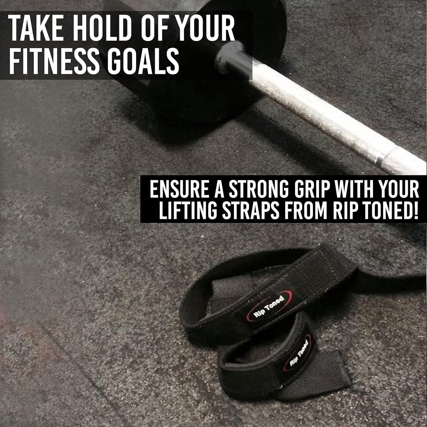 Rip Toned Performance Wrist Straps For Weightlifting - 23" Weight Lifting Straps for Men, Women (Padded) - Cotton Gym Wrist Wraps for Deadlift, Strength Training, Powerlifting, Bodybuilding