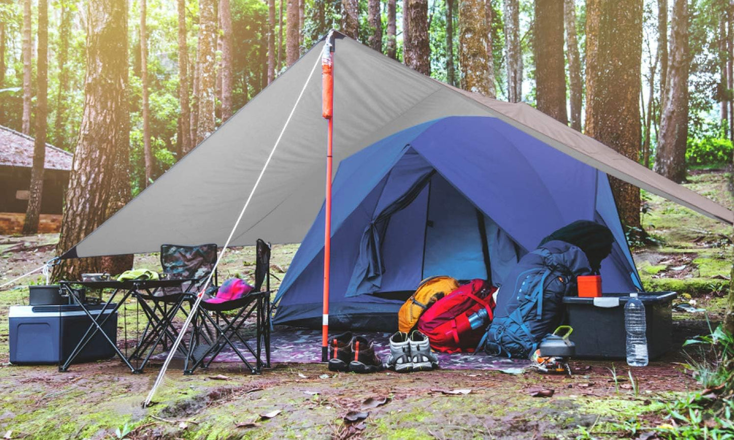 Unigear Hammock Rain Fly, 16.4/14.4/13/10ft Camping Tarp, UV Protection & Waterproof & Lightweight for Camping, Backpacking and Outdoor Adventure (Brown,10 * 10ft)