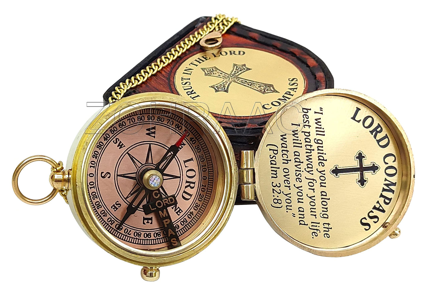 I Will Guide You Psalm 32:8 Quote Lord Compass Religious Gift, My Soul, My Treasure, My Today, My Tomorrow, Christian Gifts for Men, Catholic Gifts, My Forever, Confirmation Gift Ideas, Baptism Gifts