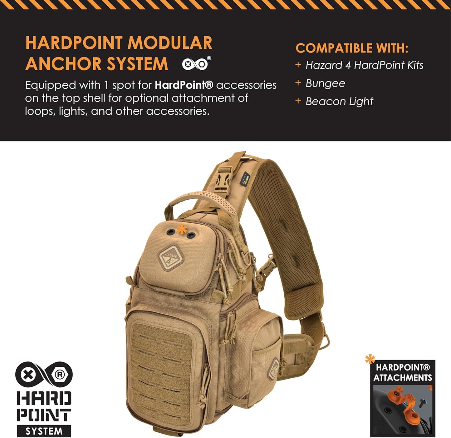 HAZARD 4 Freelance - Camera and Drone Tactical Sling Cross Body Bag, Molle Attachment, Water Resistant, 6 L