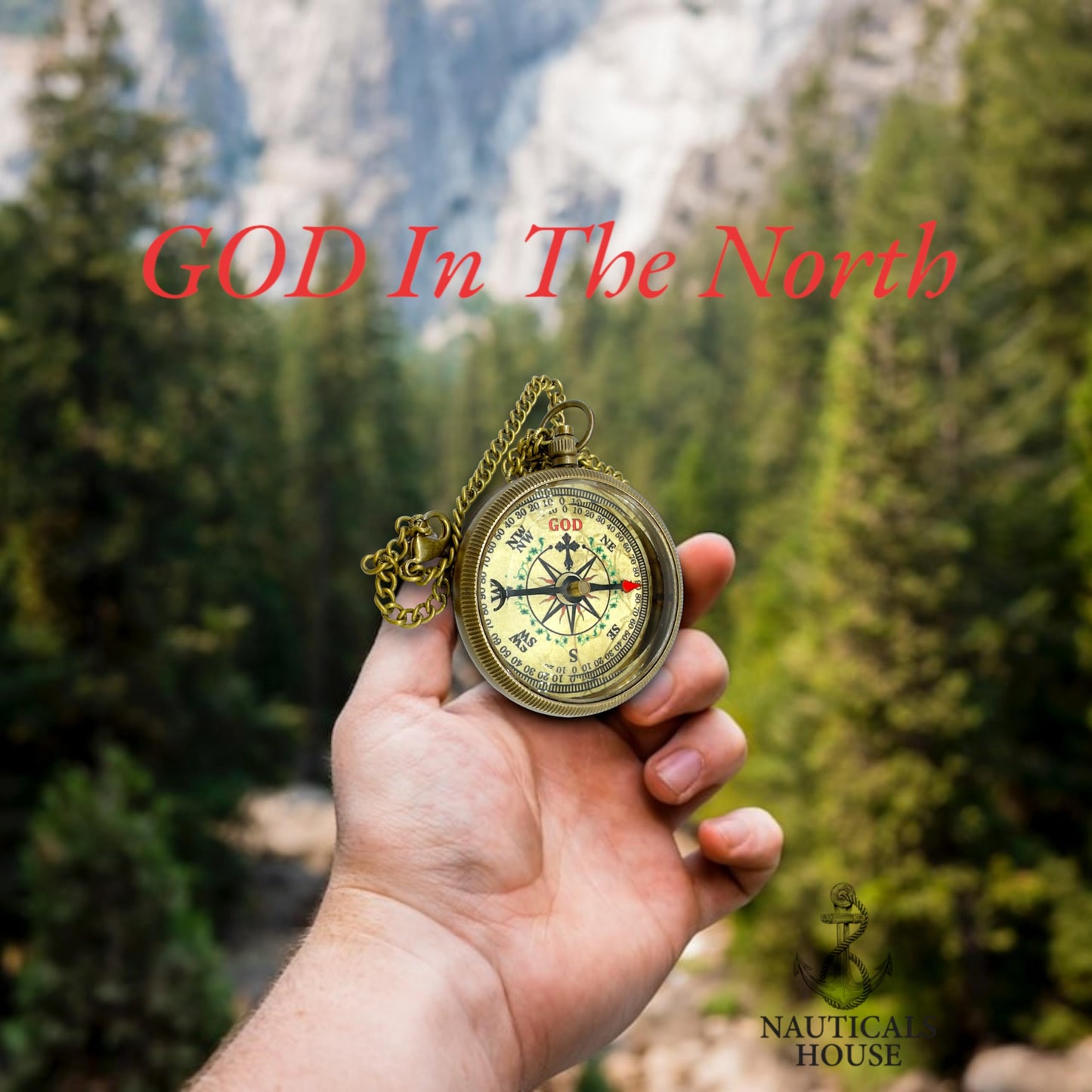 God’s Compass – Engraved Brass Compass with Leather Case, Inspirational Christian Religious Gift (Psalm 32:8), Perfect for Graduation, Baptism, Confirmation, Men & Women