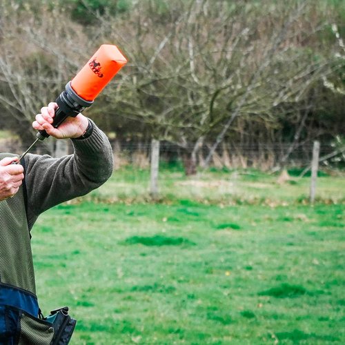 DT Systems Super Pro Durable Resistant Shock-Absorbing Reduced Recoil Gun Sound Bird Simulation Waterfowl Upland Hunting Dog Training Dummy Launcher with Water-Repellent Floating Scent-Holding Dummy