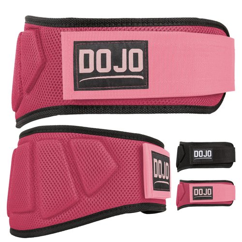 Dojo Pro-Locking Weightlifting Belt – Adjustable Neoprene Belt for Gym, Bodybuilding, Cross Training, Powerlifting – Premium Men & Women Back & Lumbar Support for Strength Training, Deadlift, Squat