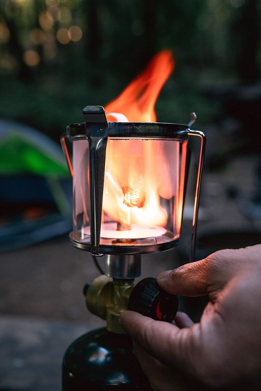 Stansport Compact Single Mantle Propane Lantern (172), Black