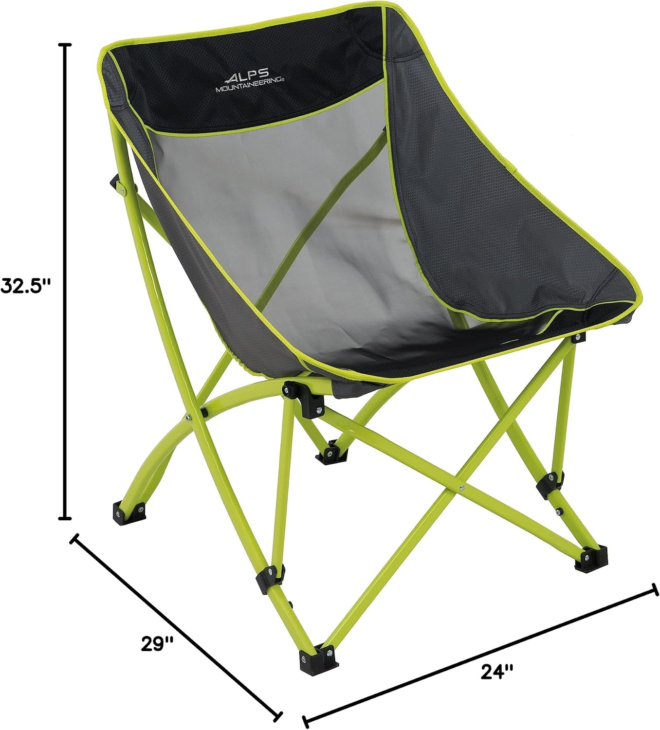 ALPS Mountaineering Camber Chair, One Size - Salsa/Charcoal
