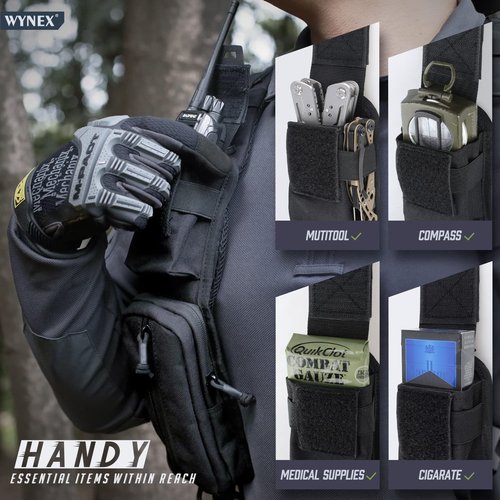 WYNEX Molle Tactical Pouches of Water Bottle Pouch Version, Tactical Accessories Backpack Strap Pouch Water Bottle Carrier Holder Molle Accessories for Backpacks