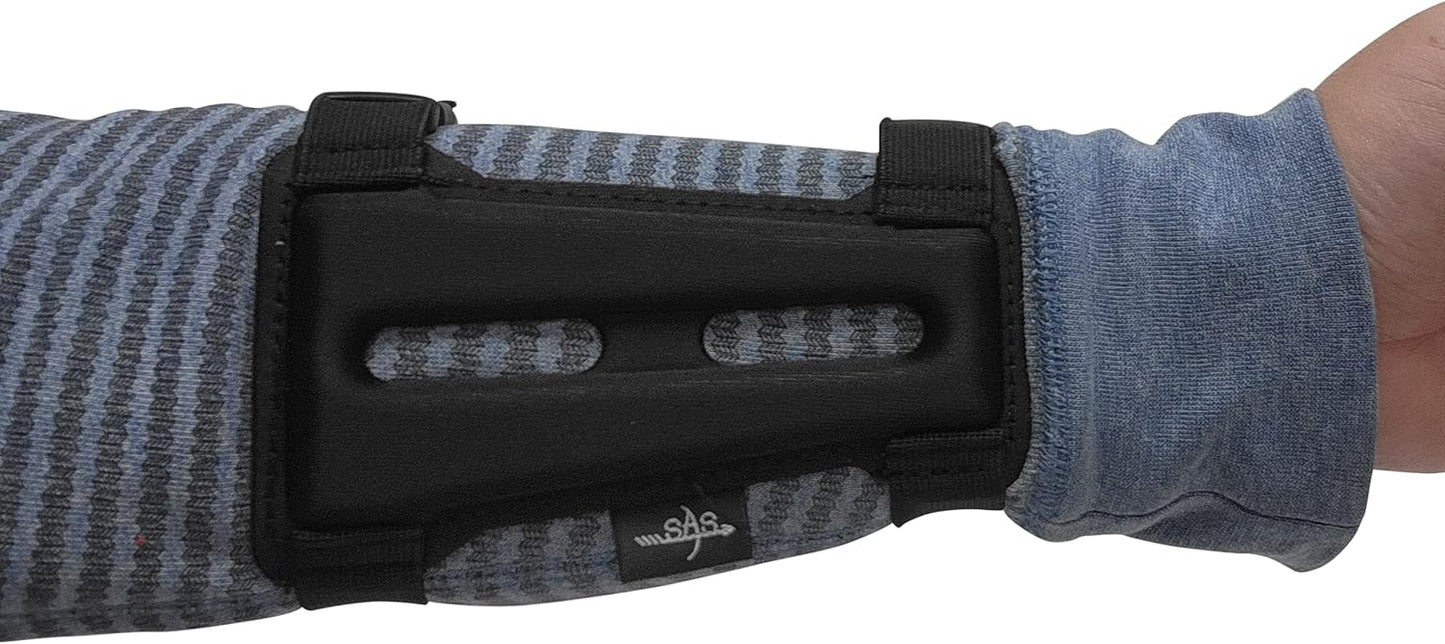 SAS 5.75" Youth Black Armguard Archery Bow Range with 2-Strap Buckles