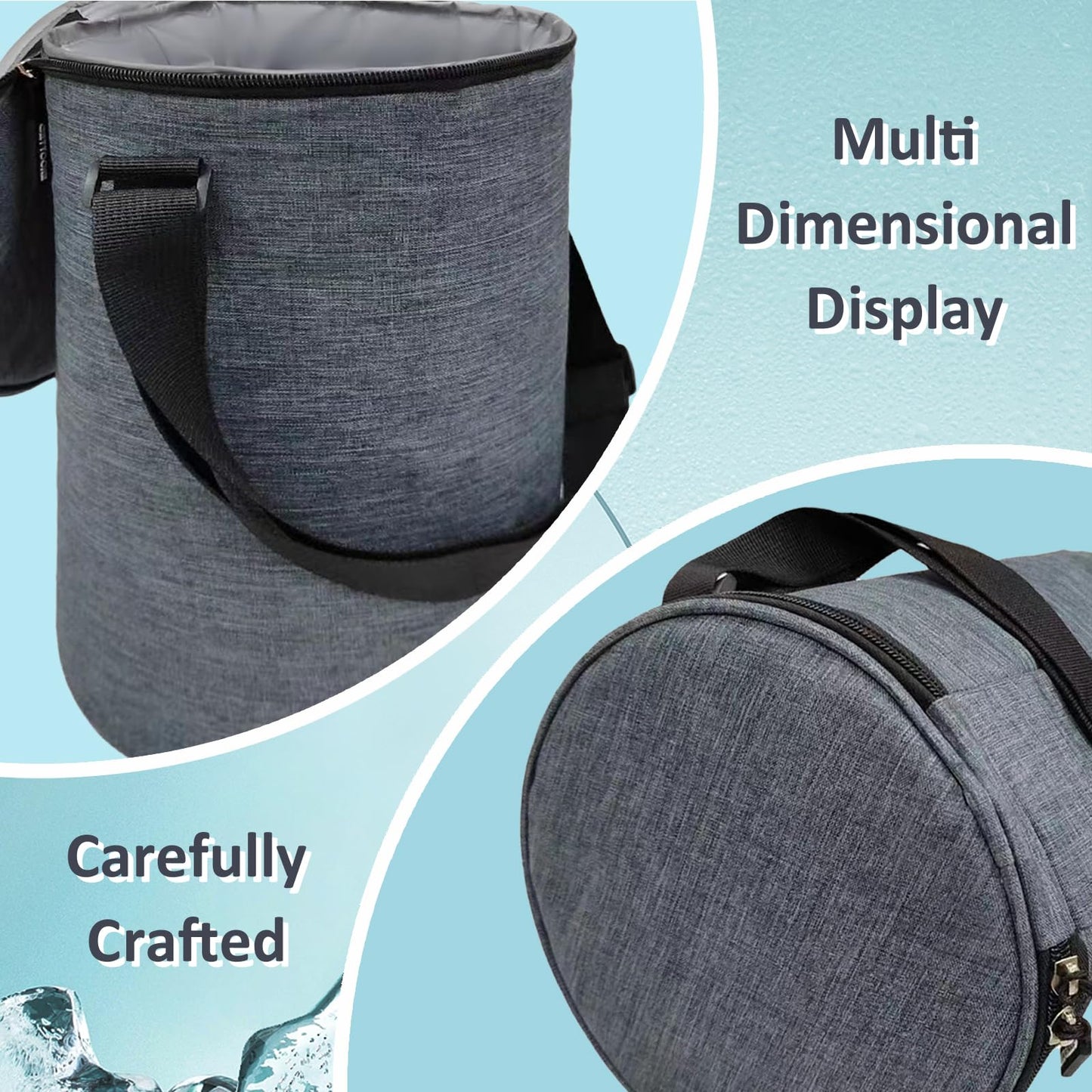 All-in-One Party Cooler Bag with Folding Design and Insulated Compartments -GETTOONE Ideal for Tailgating and Outdoor Events! (7.8 * 12.5 INCH)