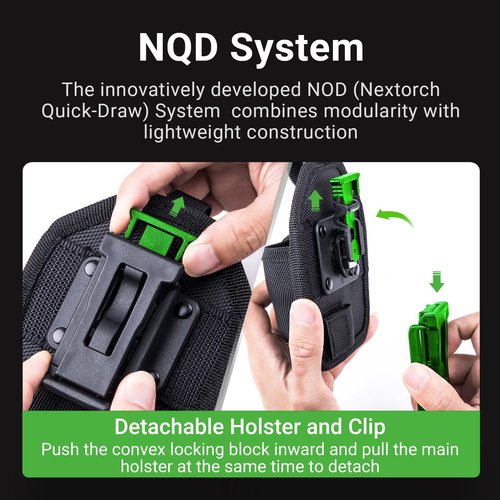NEXTORCH Tactical Handcuff Pouch Holster Heavy Duty Nylon Case with Belt Clip for Chain Handcuffs and Hinged Handcuffs, Clip on Hand Cuffs Holster Belt Clamp V22 for 1.49-1.96 inch Belt