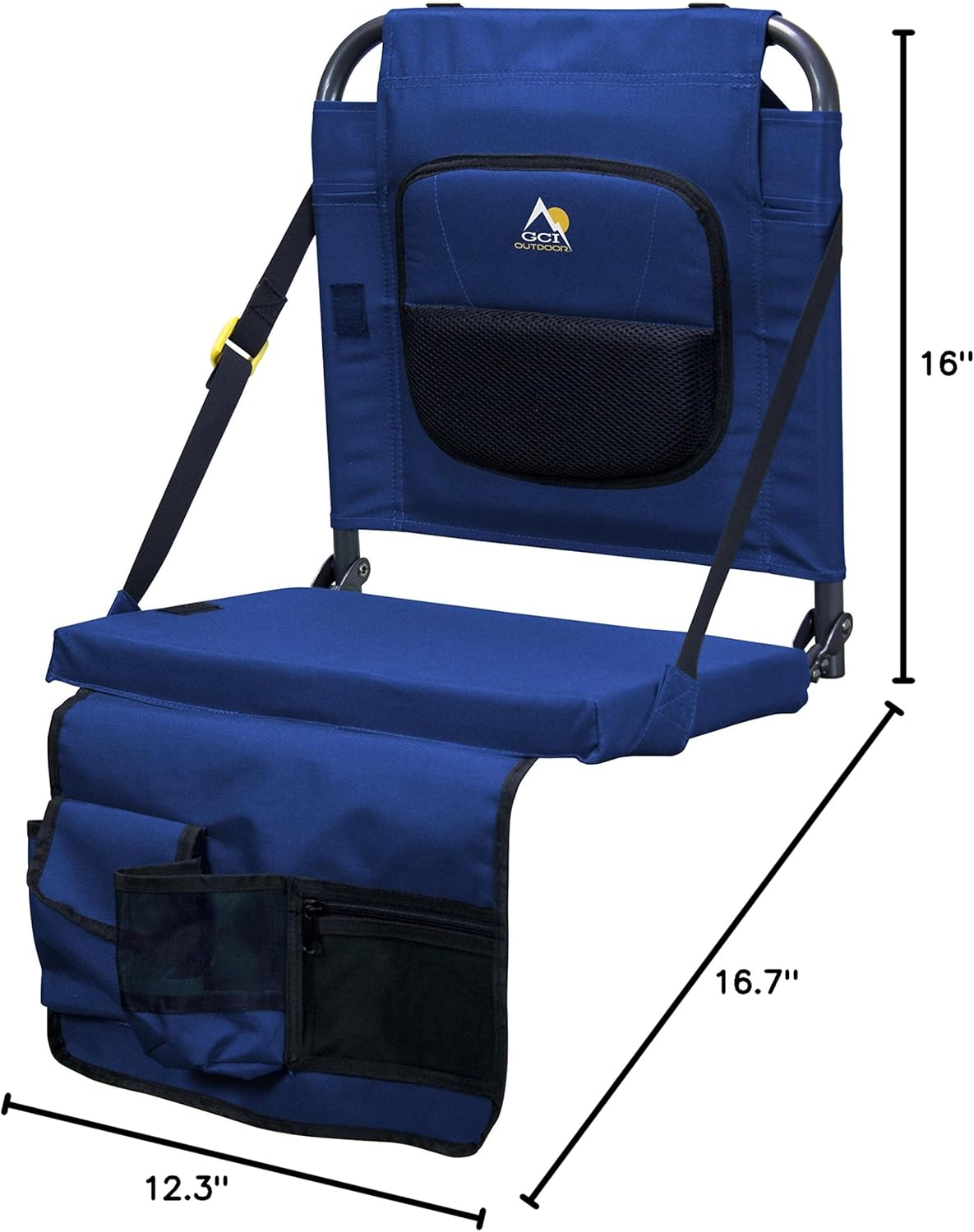 GCI Outdoor BleacherBack Lumbar Stadium Chair With Padded Backrest