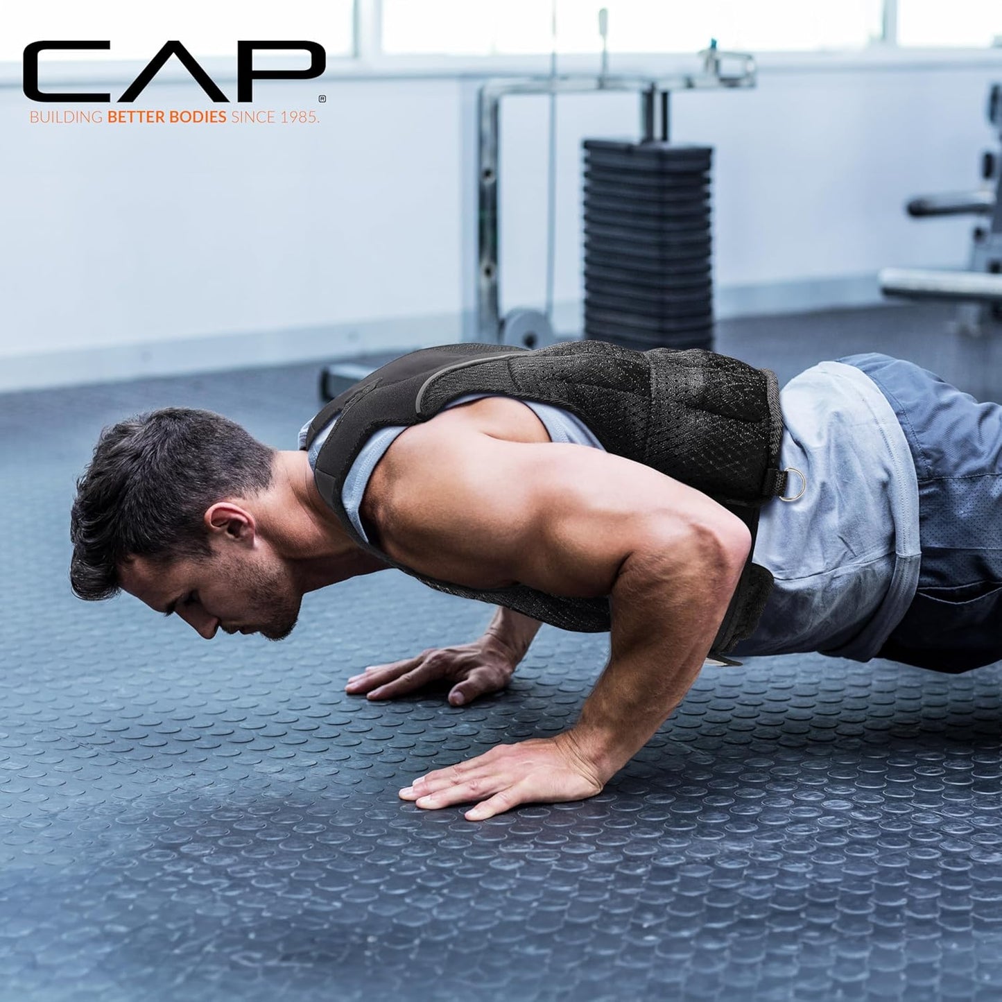 Adjustable Weighted Vest by CAP Barbell | Custom Fit for Enhanced Workouts