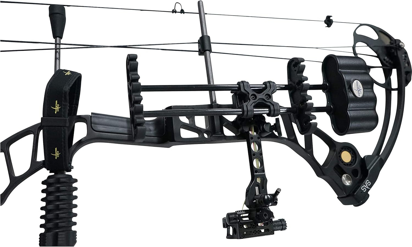 4-Arrow Quick Release Aluminum Bow Quiver - SAS Compact Design