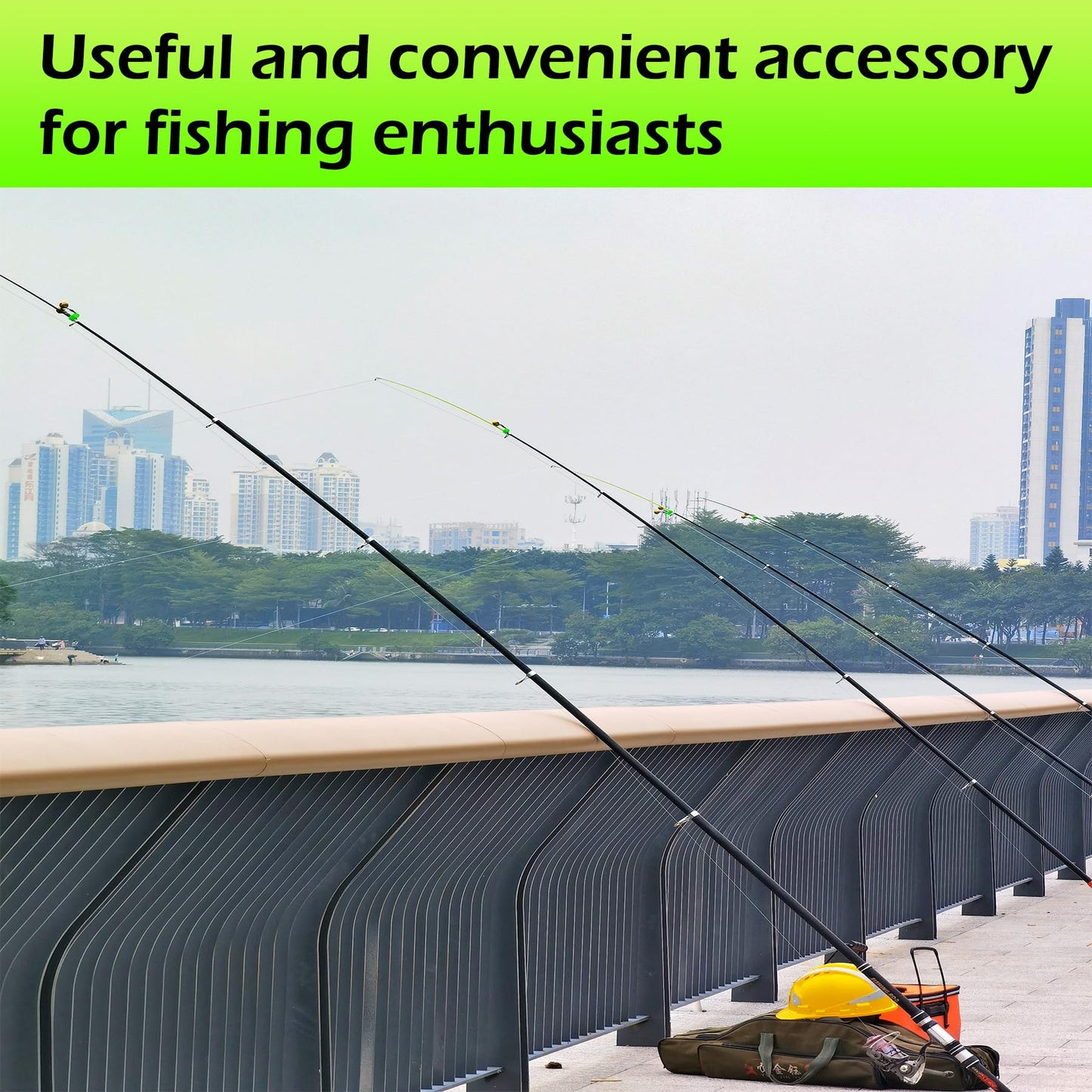 Famgee 46 Pcs Plastic Fishing Bells Clips Night Fishing Rod Fish Bite Bait Alarm Indicator with Dual Alert Bells