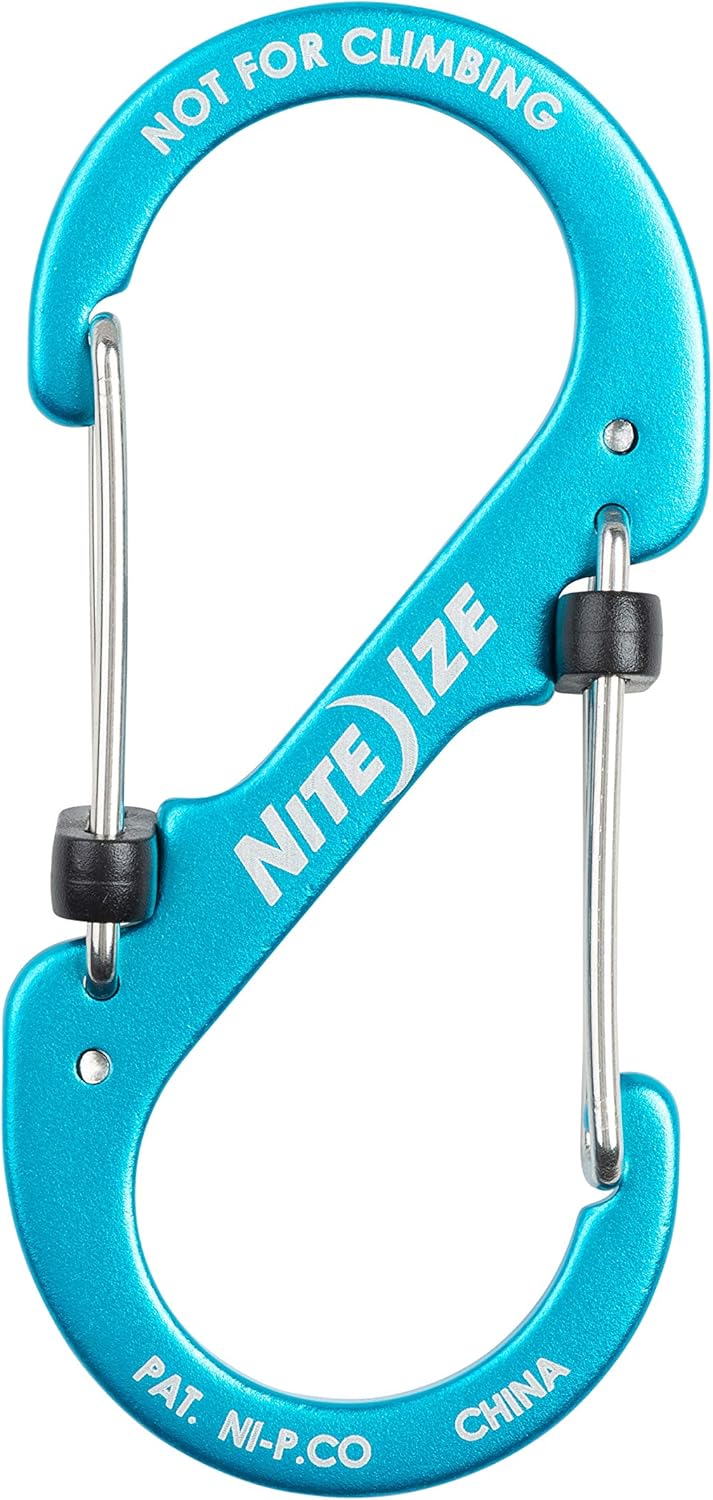 ナイトアイズ(NITEIZE) スライドロックアルミニウム#4 S字 カラビナ ロック付き 軽量