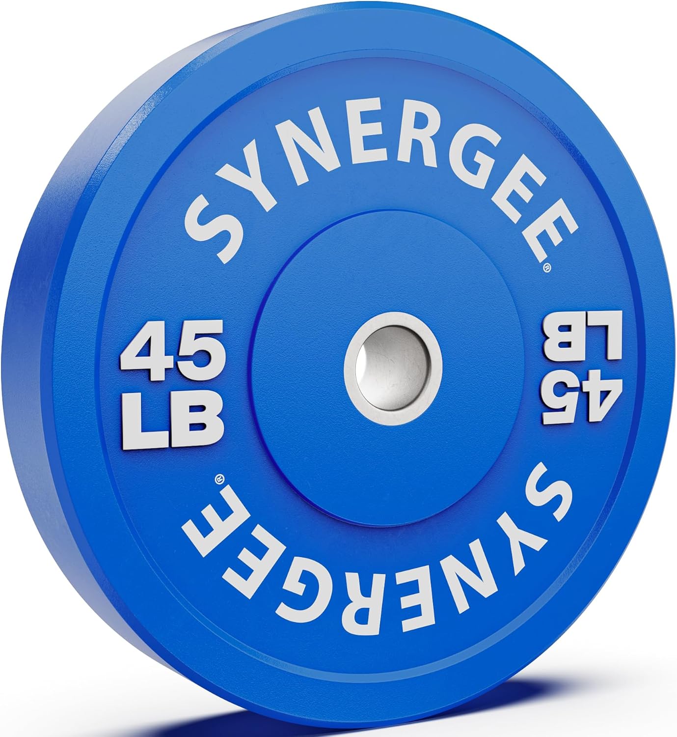 Synergee Bumper Plates – Durable Olympic Weight Plates, Low-Bounce Rubber for Strength Training, Powerlifting, and Functional Workouts.