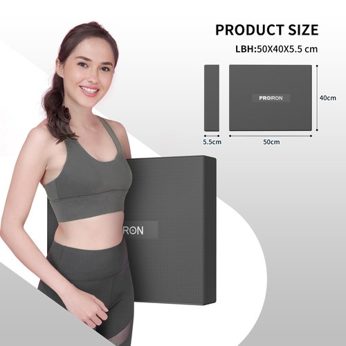 PROIRON Balance Pad,Super Wear-resistant PU- NOT TPE!!!- Foam Balance Pad with Superb Rebound Performance for Stability Training,Physical Therapy,2.2 Inch Extra Thick Anti Fatigue Mat,Standing Desk Mat Office Home