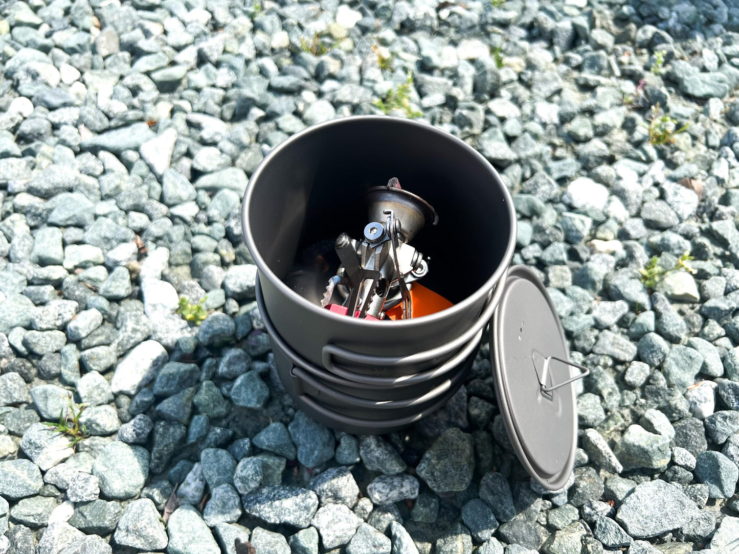 Titanium 750ml Pot and Bowl Combo Set - Seamless Fit for Effortless Outdoor Adventure