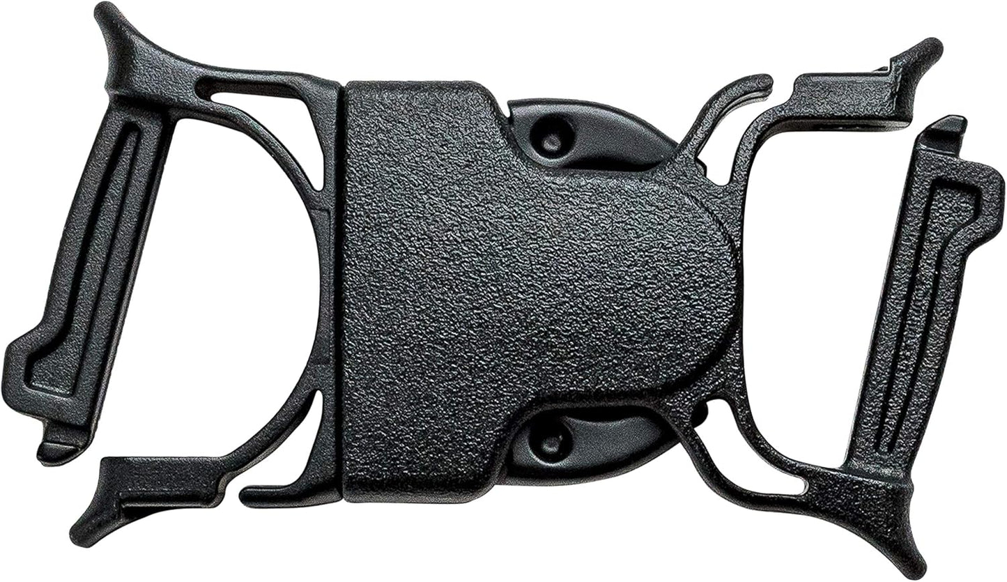 GEAR AID Dual Snap Bar Buckle, 1”, Black