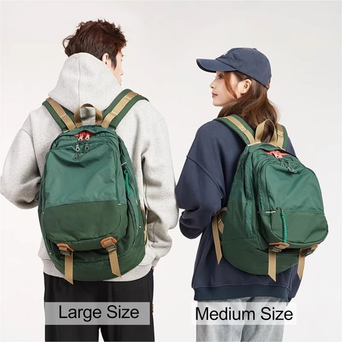 DORIS&JACKY UNISEX Campus Backpack Large Capacity Travel Casual Daypack For Women (Large-Green)