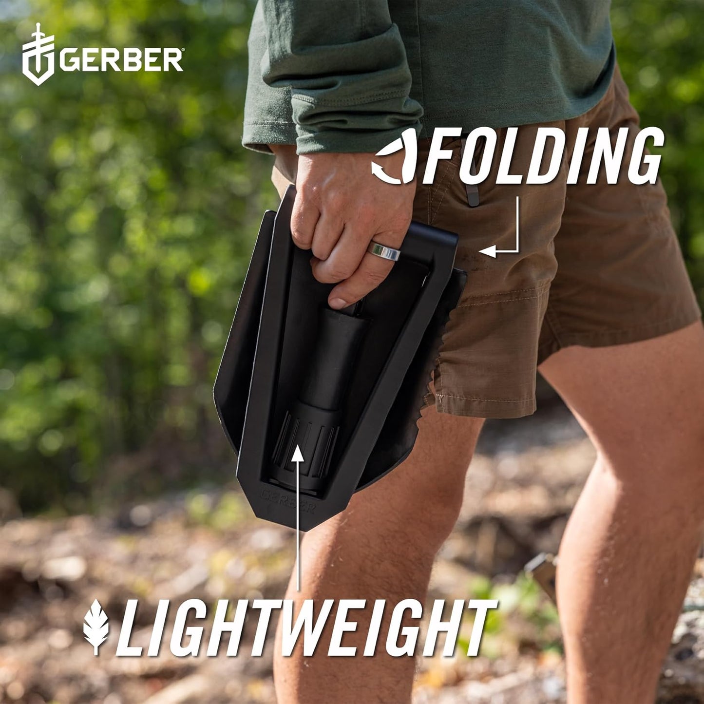 Gerber Gear 05942 E-Tool, Spade No Sheath,Black