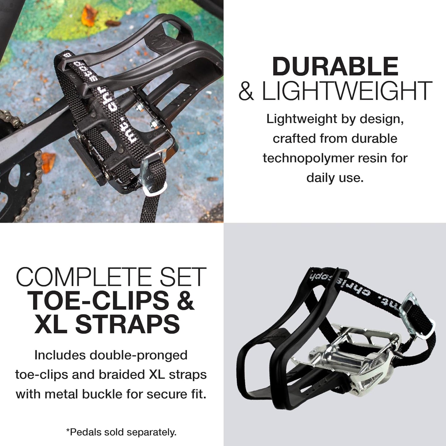 Zefal 43 Plus 515 XL Set Toe-Clip and Straps
