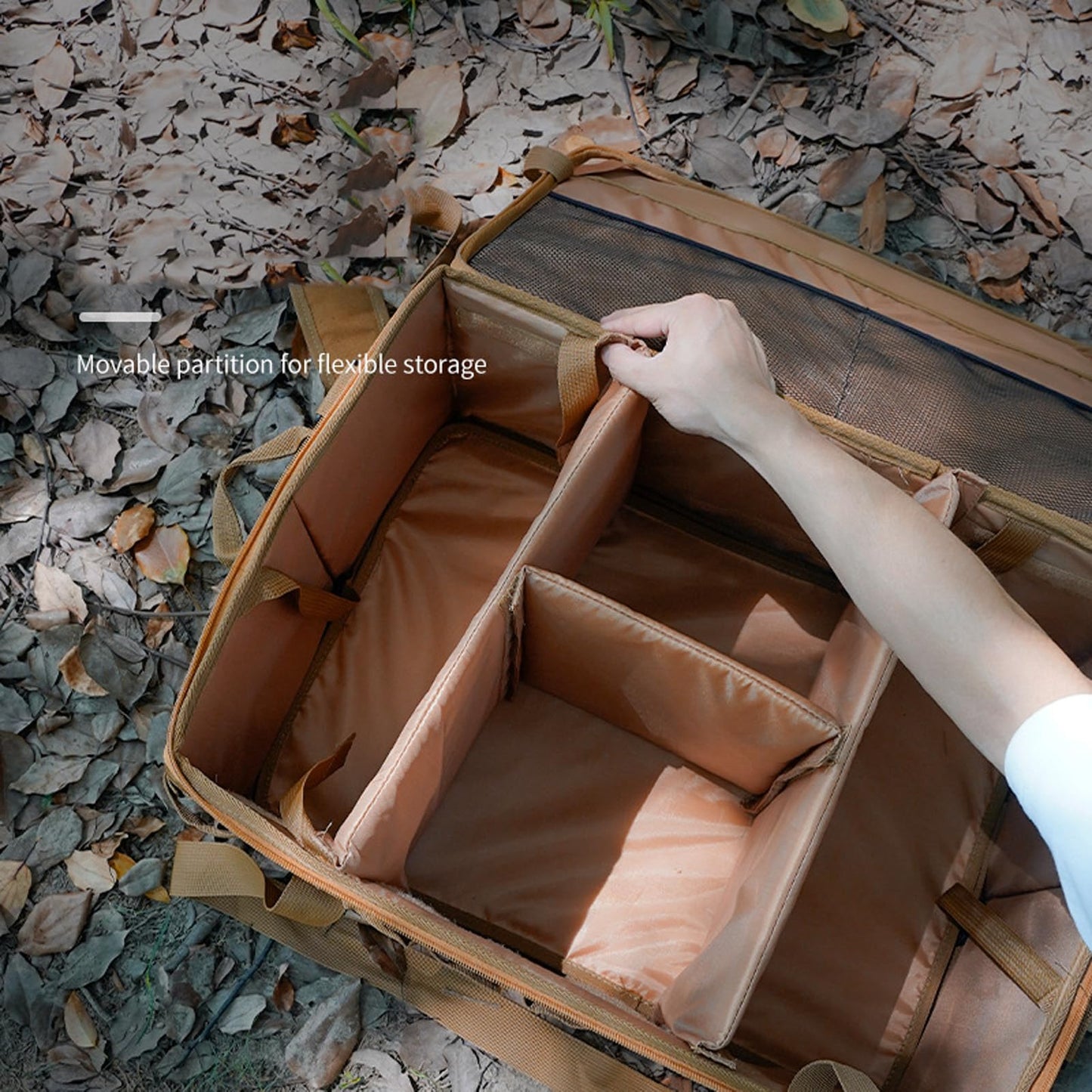 Fockety Camping Storage Bag, 45L Large Capacity Tactical Utility Tote Bag with Handles, Multifunction BBQ and Picnic Bag Organizer Trunk Organizer for Grocery Shopping Camping