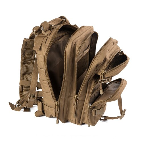 ZSearARMY Small Military Survival Backpack Tactical Hydration backpack for Hiking Riding (TAN)