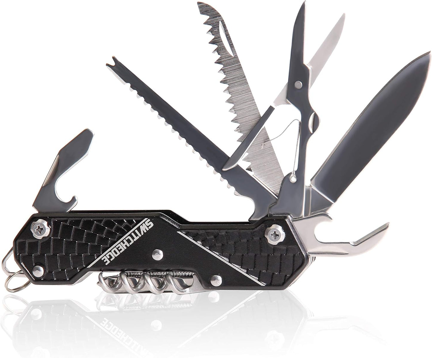 14 Tools in One Black Pocket Knife