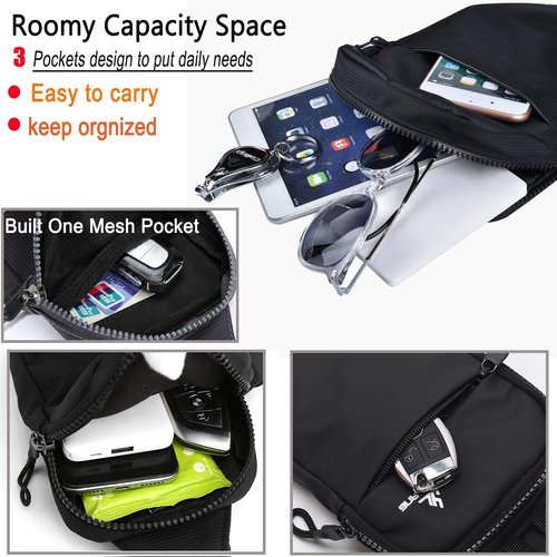 Mini Sling Bag for Women Men Small Crossbody Bag Shoulder Backpack Casual Phone Chest Bag Travel Personal Pocket Bag