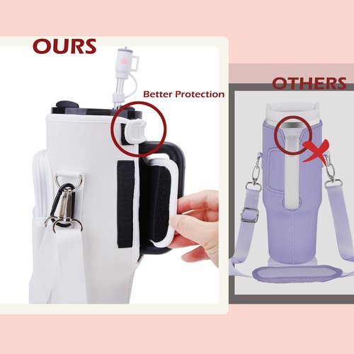 ZOYEPIN Christmas Carrier Bag for Stanley Cup with Strap, Blind Box Straw Cover & Extra Accessory