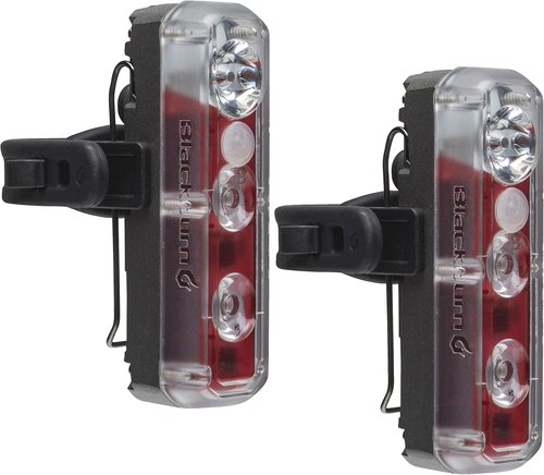 Blackburn 2'Fer-XL Multisport 200 Lumen Front and or Rear Waterproof Rechargeable Lights - Easy Mount Handlebar or seatpost