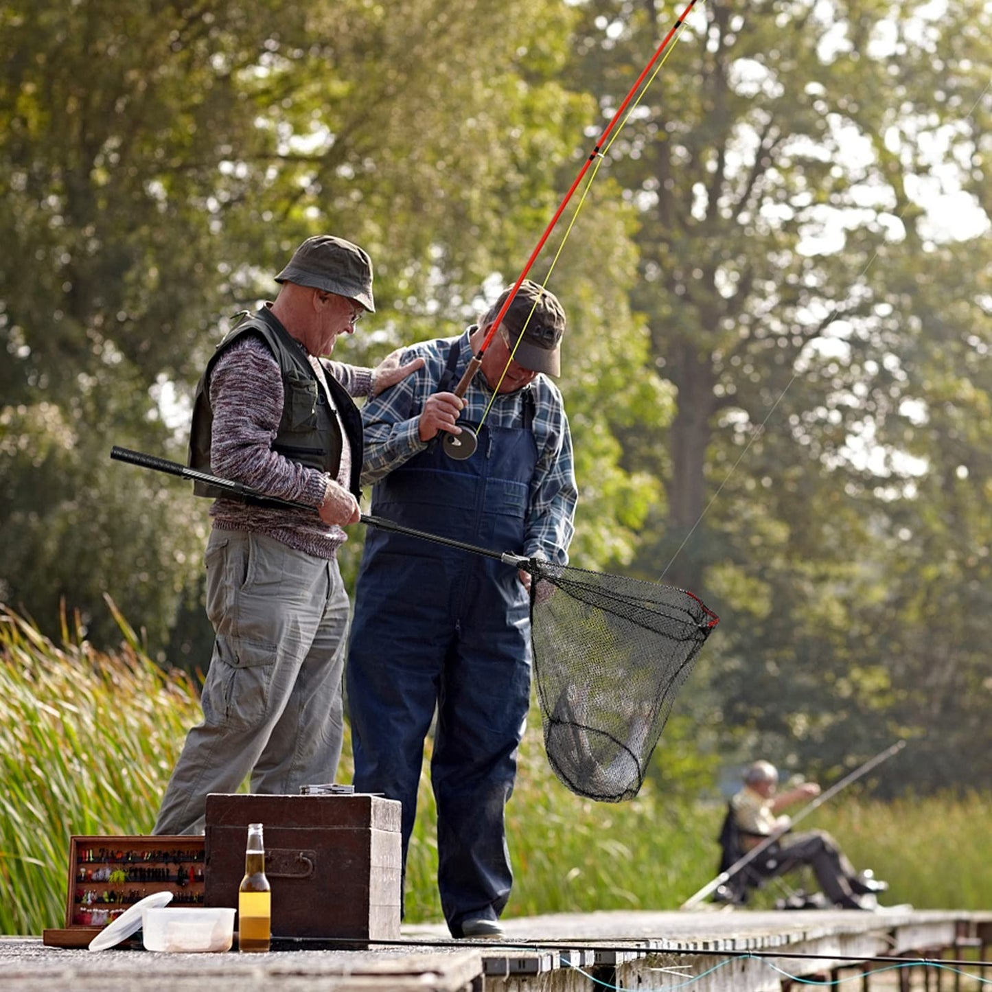 Fishing Landing Net, Fishing Net for Freshwater Saltwater with Long Telescoping Pole Handle Foldable Collapsible Small Fish Net for Kids Men Women Easy Catch Release