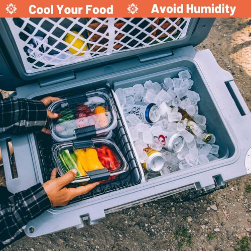 Omoojee 52 qt Cooler Basket Compatible with RTIC 52 Cooler, Perfect for Organization Accessory, Black
