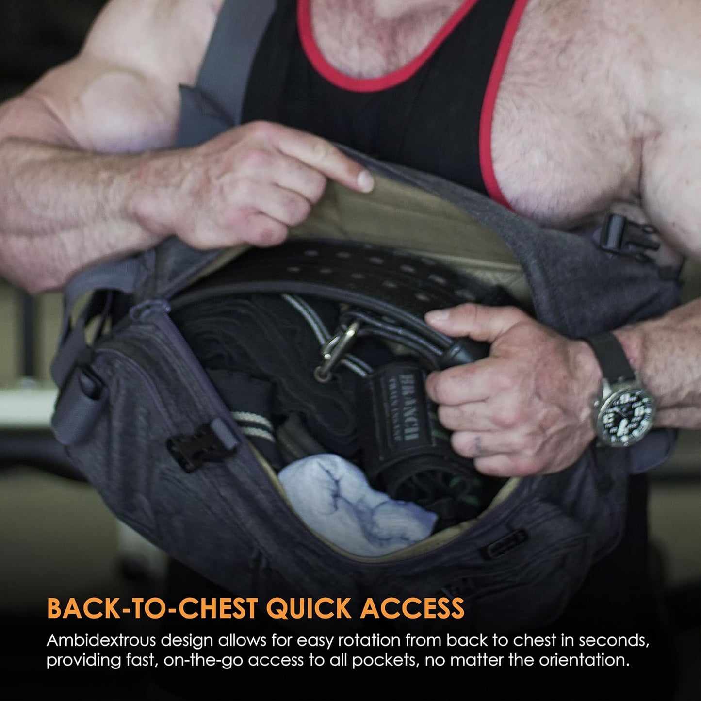 HAZARD 4 Grayman(TM) Plan-B Light Go-Bag Sling Pack (R) - Gray, Large