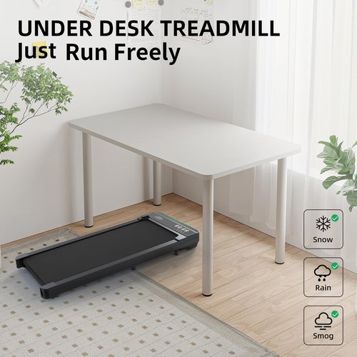 UPREIGN 3 in 1 Portable Treadmill and Walking Pad for Home/Office, Remote Control and Large LED Display Screen
