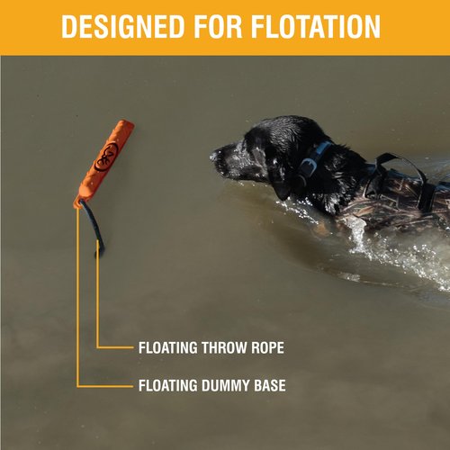 Browning Pet Hunting Durable Vinyl and Canvas Training Dummy, Fetch and Retrieval Tool, Vinyl (Orange), Large