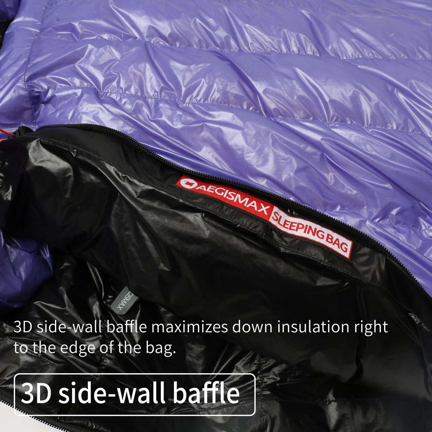 AEGISMAX Ultra Future 10D 800FP Ultra Dry Down Sleeping Bag Thicken Winter Ultralight Camping Hiking Sleeping Bag Backpacking Outdoor (Ultra Future II Lengthen)