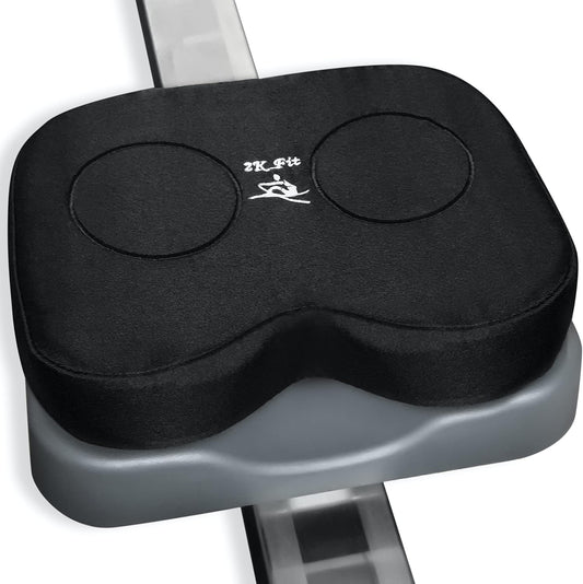 Rowing Machine Seat Cushion (Model 1) for The Concept 2 Rowing Machine with Medium Thickness Dual Density Memory Foam, Washable Cover for Indoor Erg, Concept 2 Rower, Water Rower Seat Pad