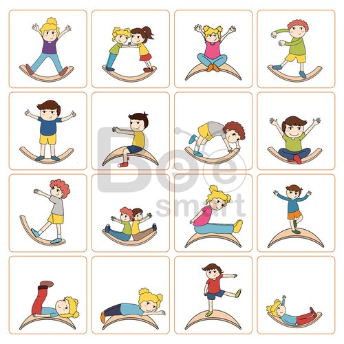 bee smart Wooden Balance Board- Wobble Board for Kids, Natural Toddler Balance Rocker | Ideal Tool for Exercise, Rehabilitation and Fun (Life)