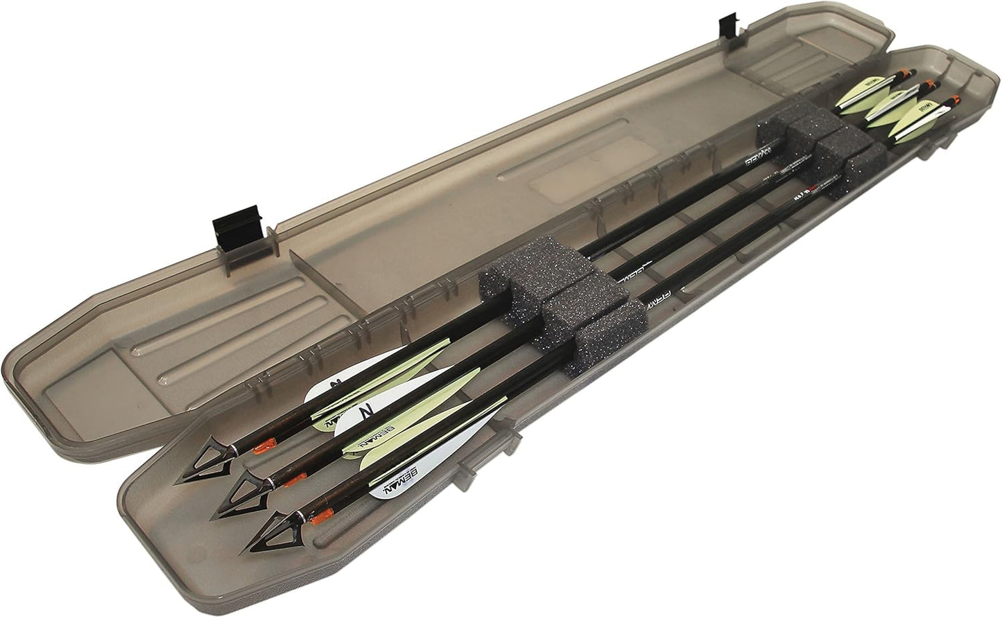 MTM BH-18S Compact Arrow Case, Holds 18 Arrows up to 35.75", Snap-Lock Latch, USA Made