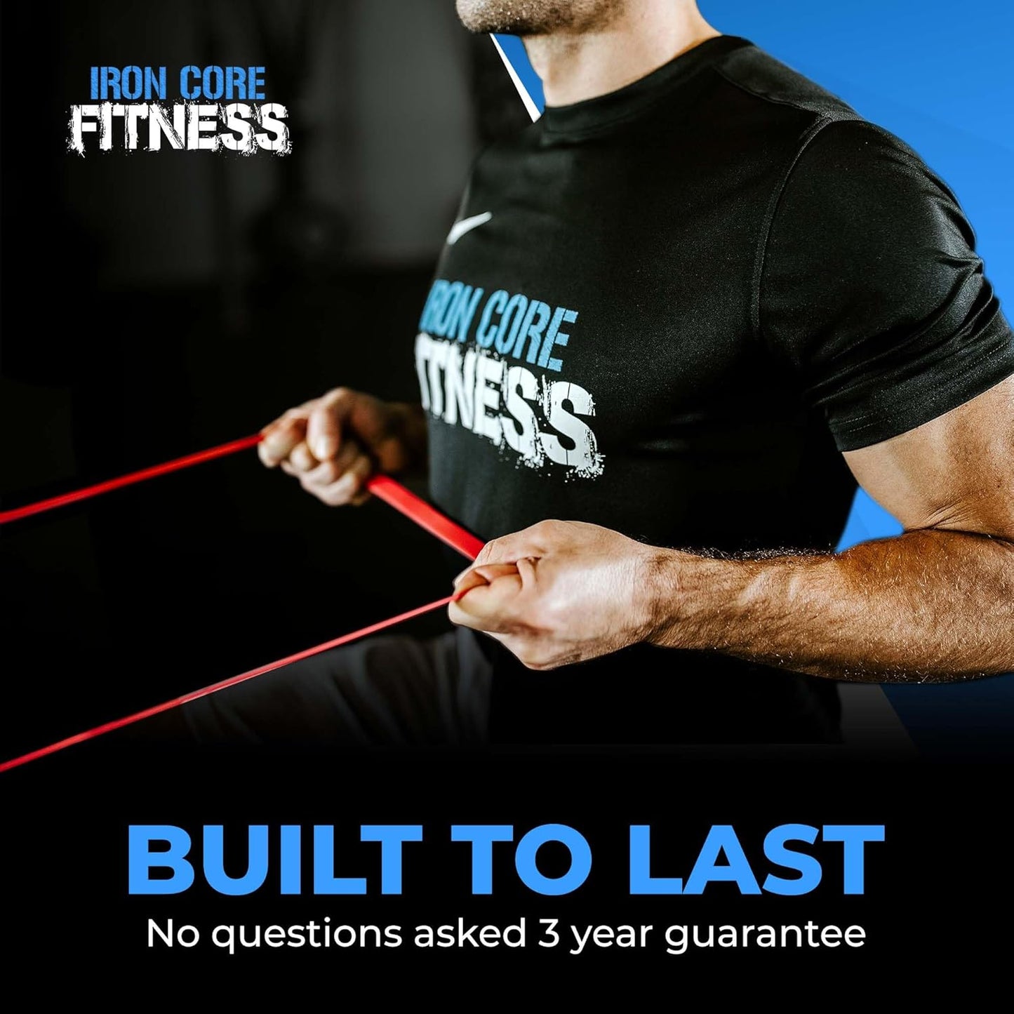 Pull Up Assistance Resistance Bands - Long Loop Power Bands for Men and Women - Strength Power Flexibility Training at Home & Gym - Ebooks & Workout Chart Included by Iron Core Fitness